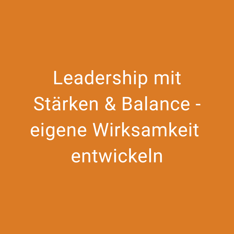 Eigene Wirksamkeit