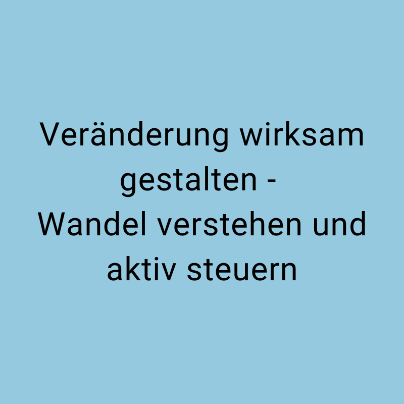 Veränderung und Wandel