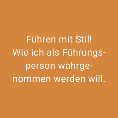 Führen mit Stil