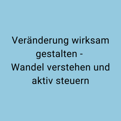 Veränderung und Wandel